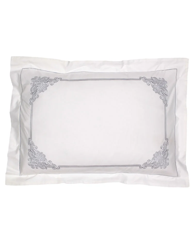 Taie d'oreiller rectangulaire NAADAM / ARGENT