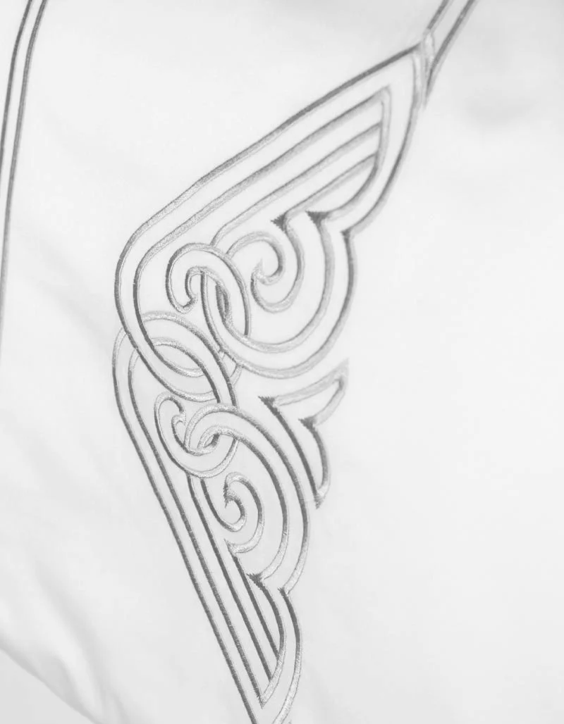 Drap plat ART DECO / ARGENT