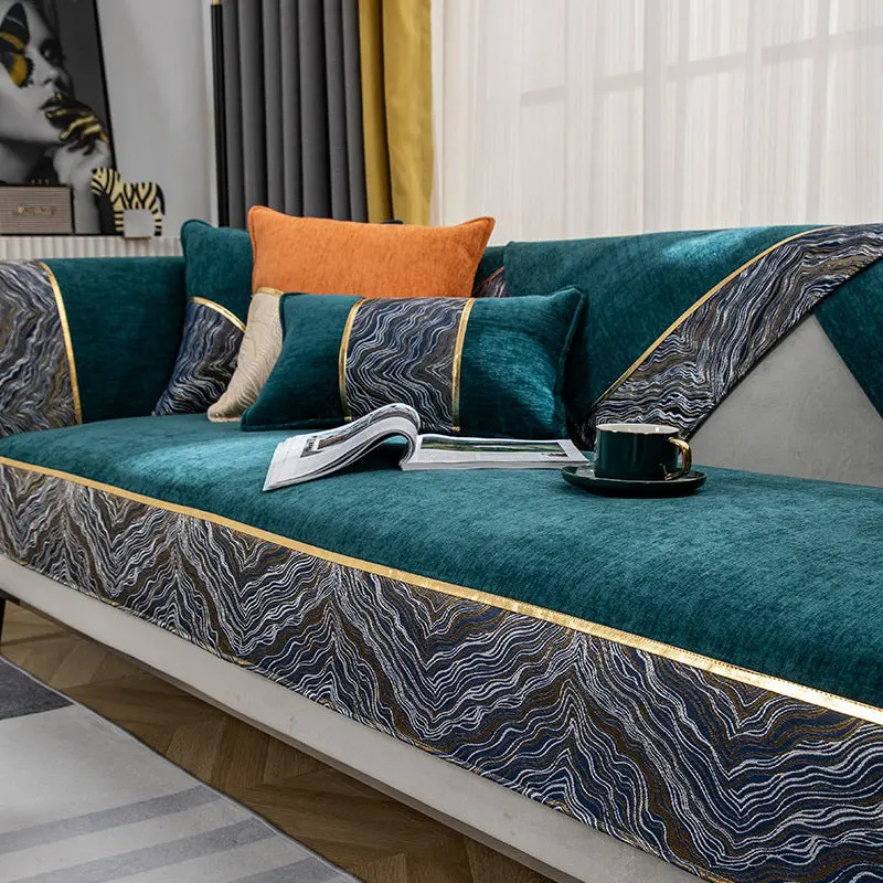 Plaid Canapé Chic Chenille LUXORA