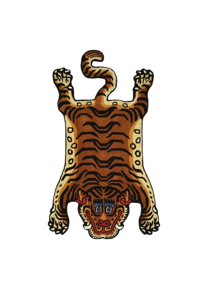 Tigertæppe i uld – Bongusta