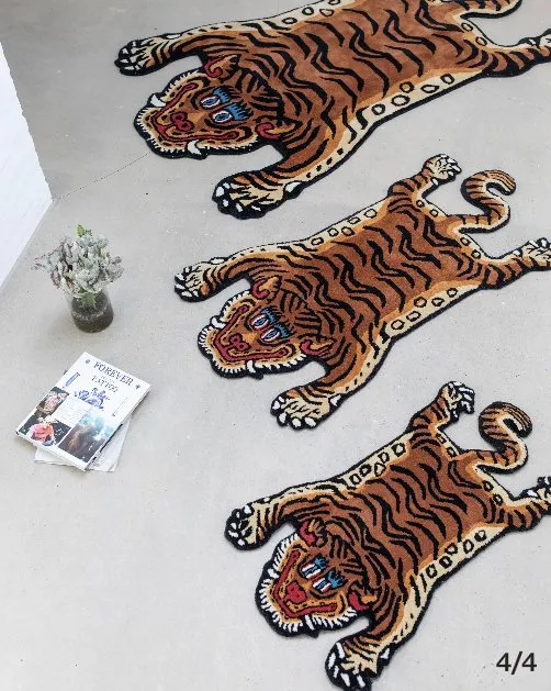 Tigertæppe i uld – Bongusta