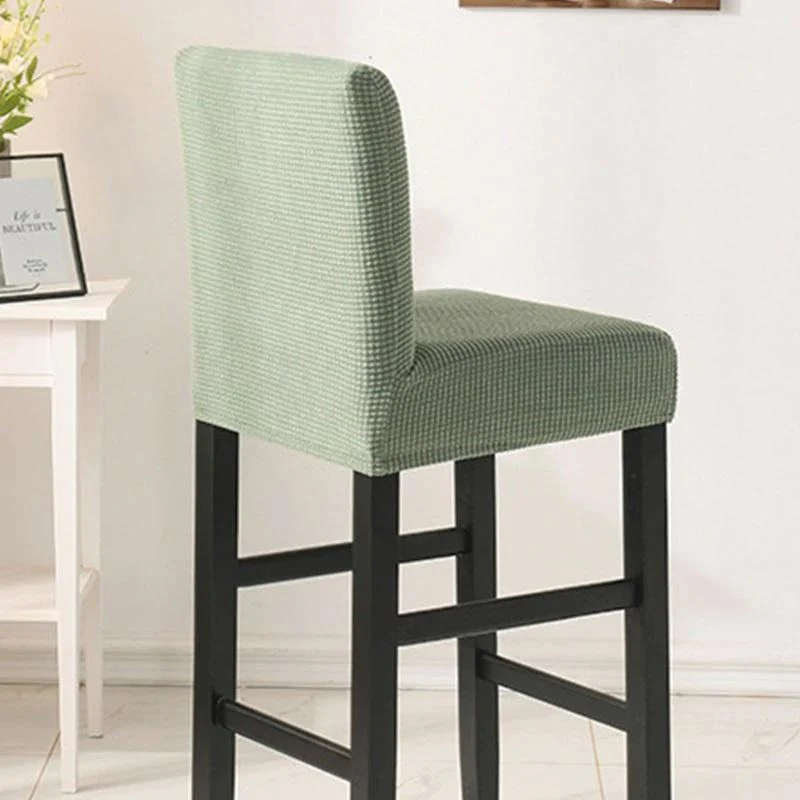 Housse Tabouret de Bar Vert Laurier
