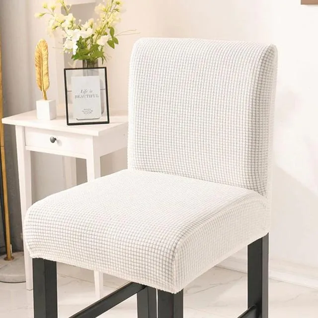 Housse Tabouret de Bar Blanc