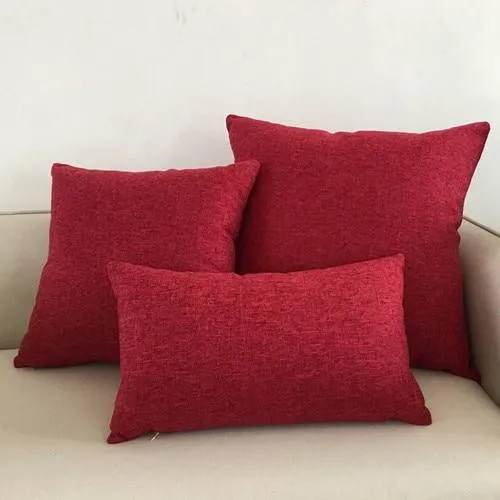 Housse de Coussin 30x50 Bordeaux
