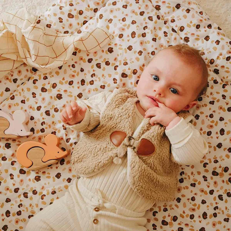 Première couette coton LÉOPARD