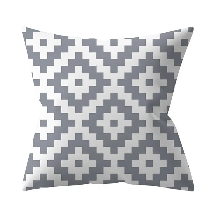Housse de Coussin Géométrique SILVΞR