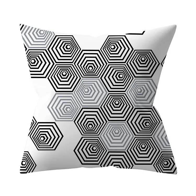 Housse de Coussin Géométrique SILVΞR