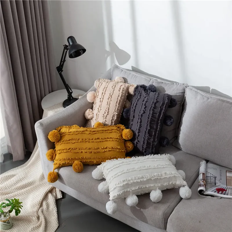 Housse de Coussin Nordic Tassel FJORD