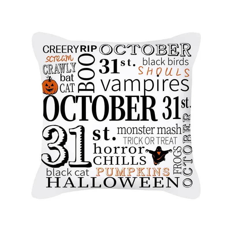 Housse de coussin Halloween Pumpkin NOVELIA