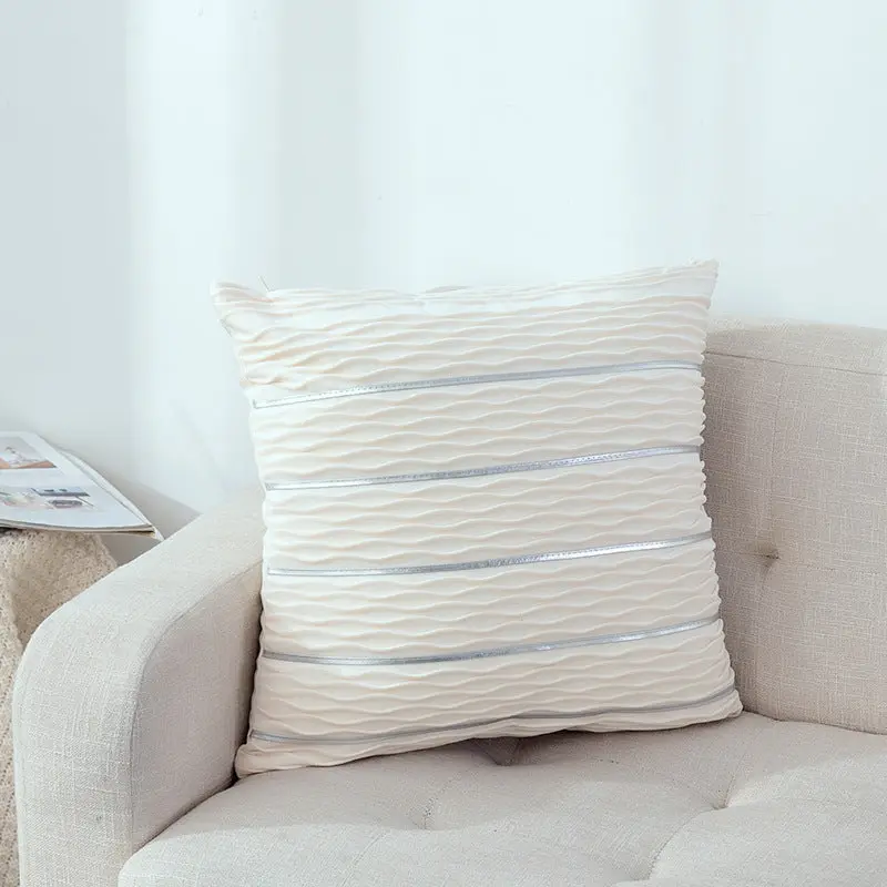 Housse de Coussin Luxe Velours STRIPE