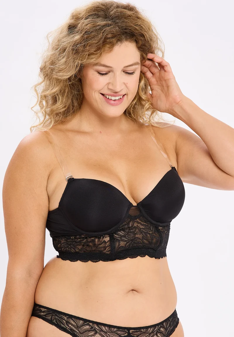Ensemble Suzan Noir avec bretelles amovibles