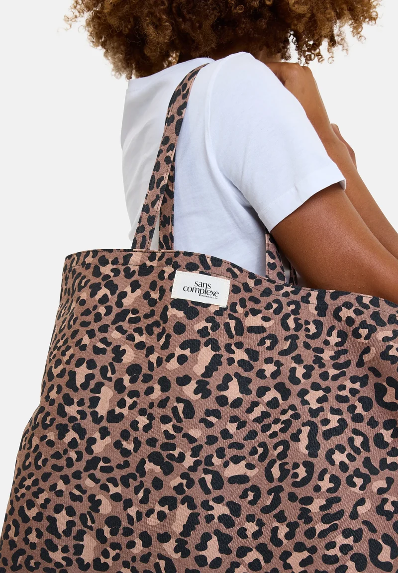 Tote Bag imprimé léopard