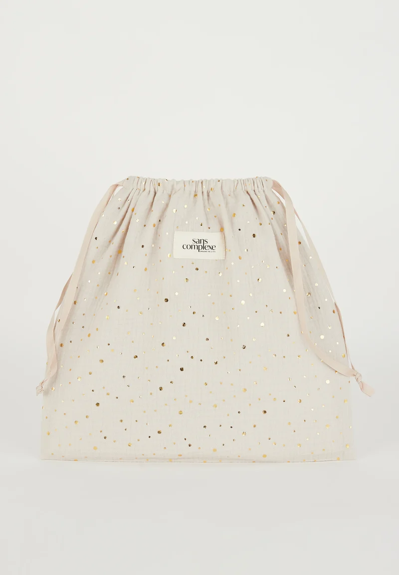 Pochette cadeau dorée