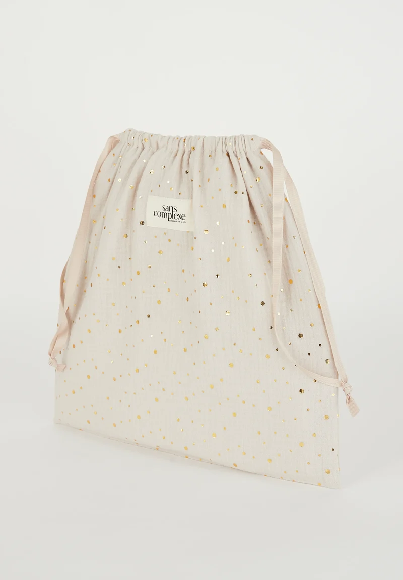 Pochette cadeau dorée