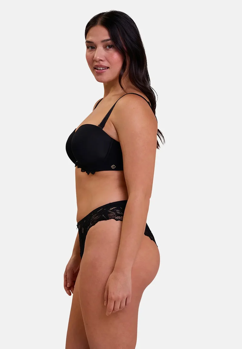Soutien-gorge bandeau avec armatures Arum Prima Noir
