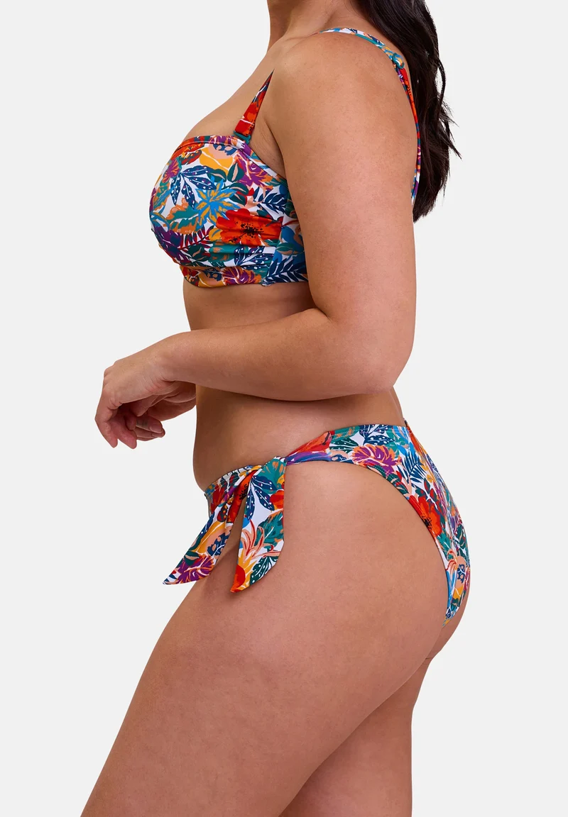 Haut de maillot de bain bandeau Curaçao Imprimé Tropical Multicolore