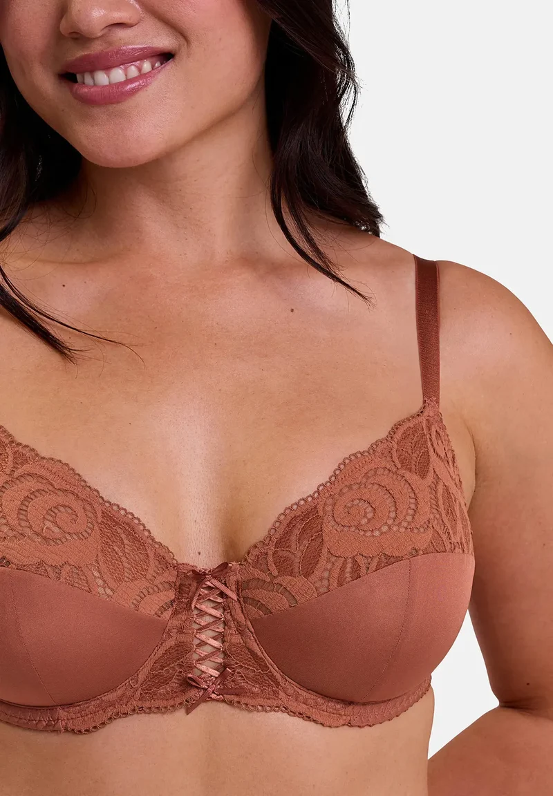 Lot de 2 soutiens-gorge Duo Amélie Bleu Marine et Brun Bruschetta