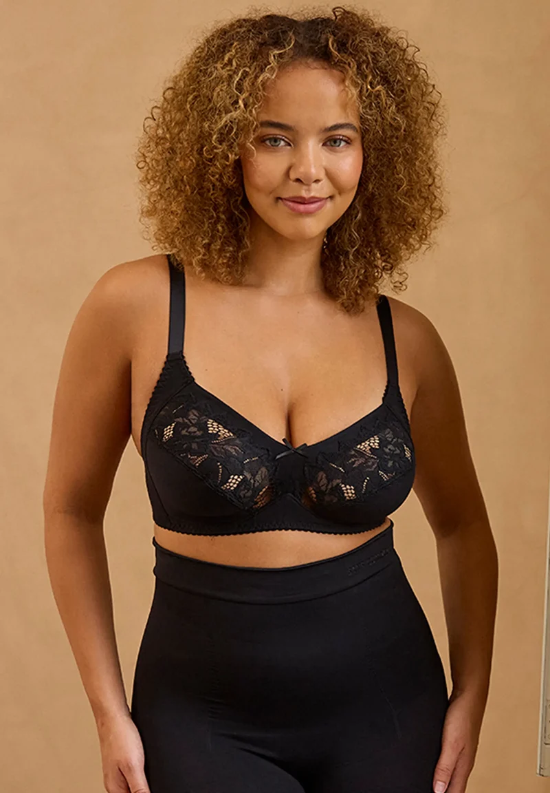 Soutien-gorge emboîtant Coton Plus sans armatures Coton d'Arum Noir