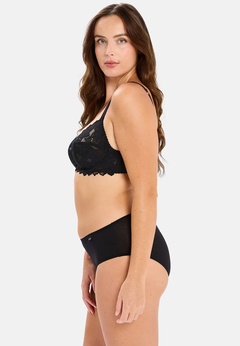Lot de 3 slips Simplement Coton Noir