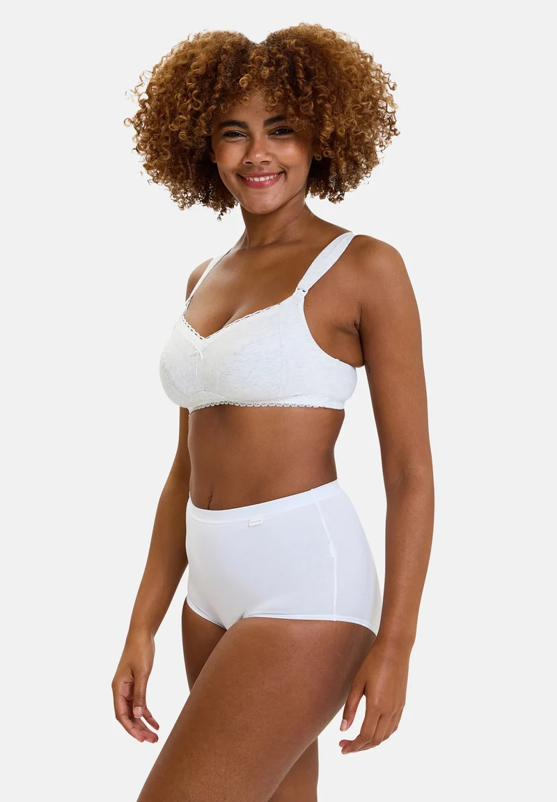 Soutien-gorge d'allaitement sans armatures New Câlin Gris Chiné