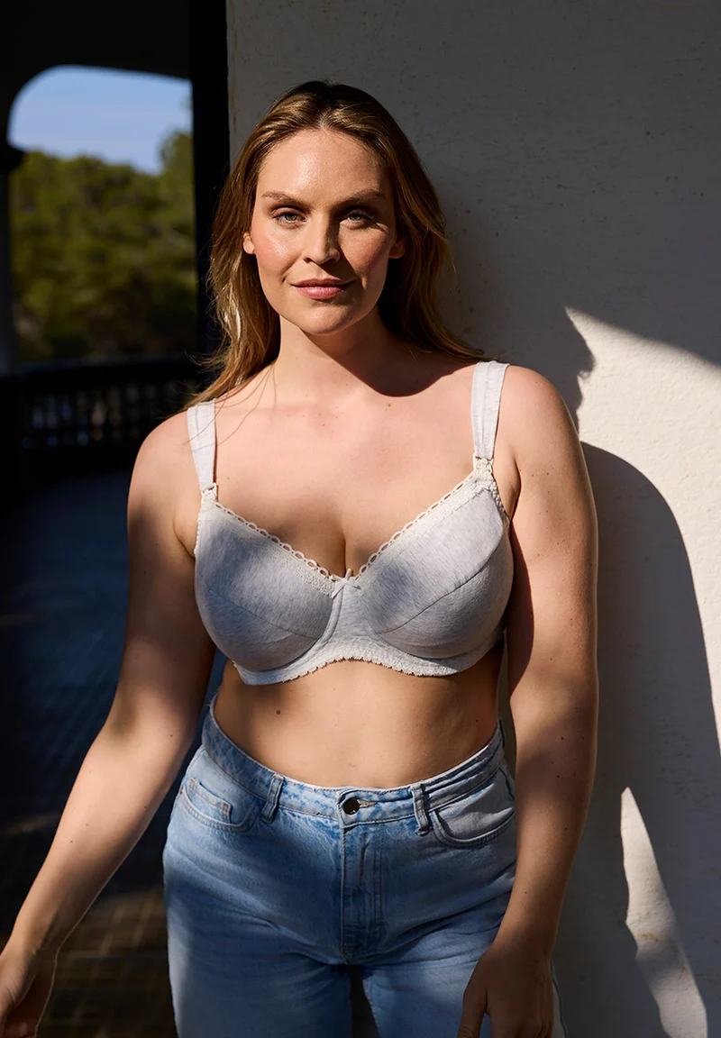 Soutien-gorge d'allaitement avec armatures New Câlin Gris Chiné