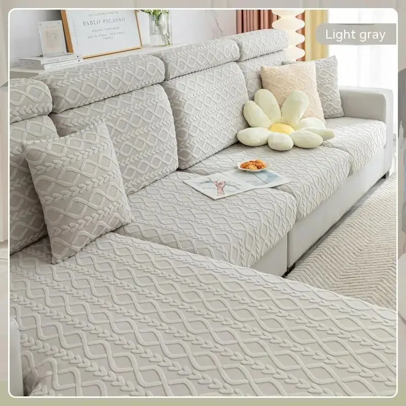 Housse Assise Canapé Élastique JACQUAARD