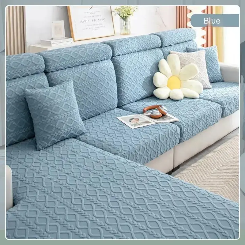 Housse Assise Canapé Élastique JACQUAARD
