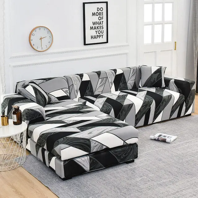 Housse Canapé Angle Élastique GEOFIT
