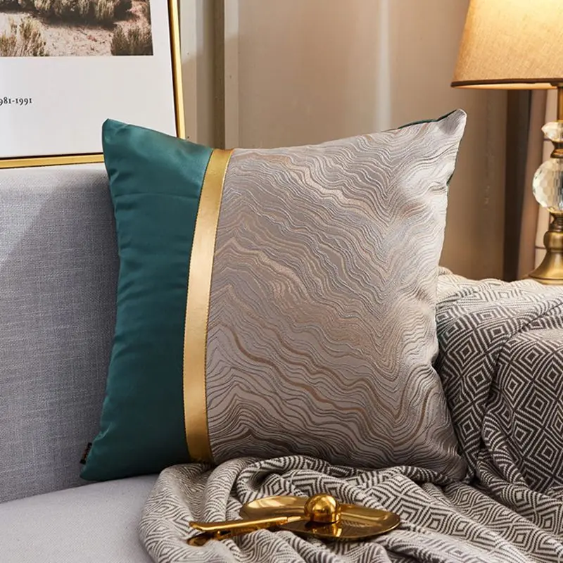Housse de Coussin Moderne Satin LUXORA