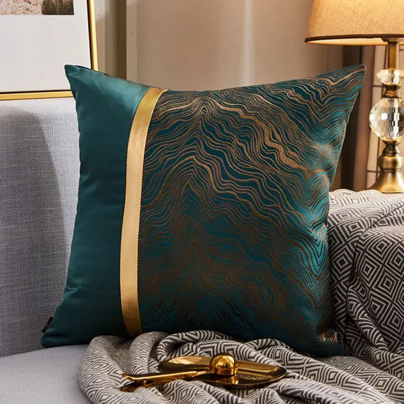 Housse de Coussin Moderne Satin LUXORA