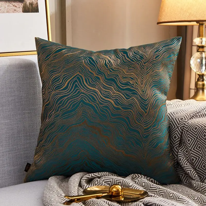Housse de Coussin Moderne Satin LUXORA