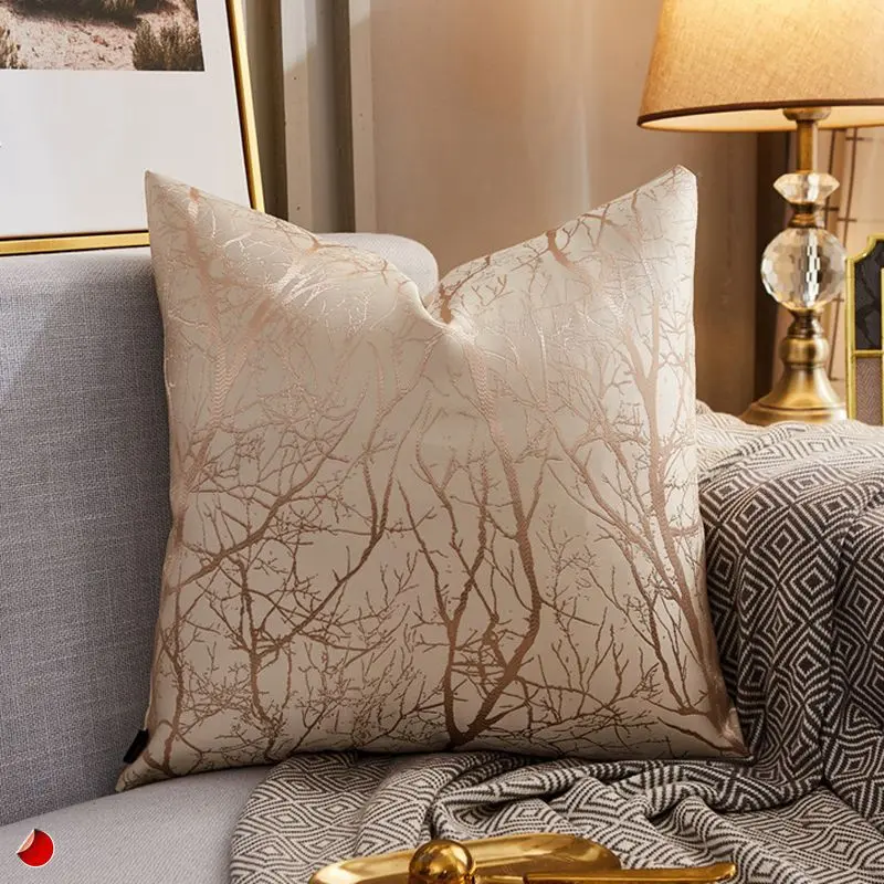 Housse de Coussin Moderne Satin LUXORA
