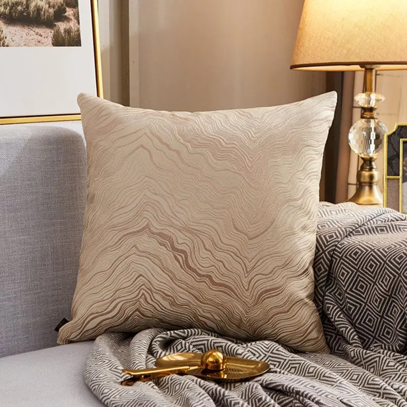 Housse de Coussin Moderne Satin LUXORA
