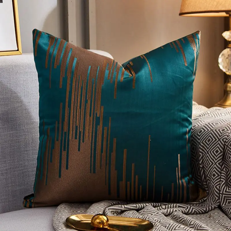 Housse de Coussin Moderne Satin LUXORA