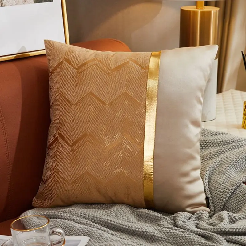 Housse de Coussin Moderne Satin LUXORA