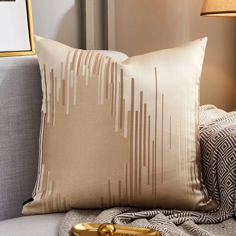 Housse de Coussin Moderne Satin LUXORA