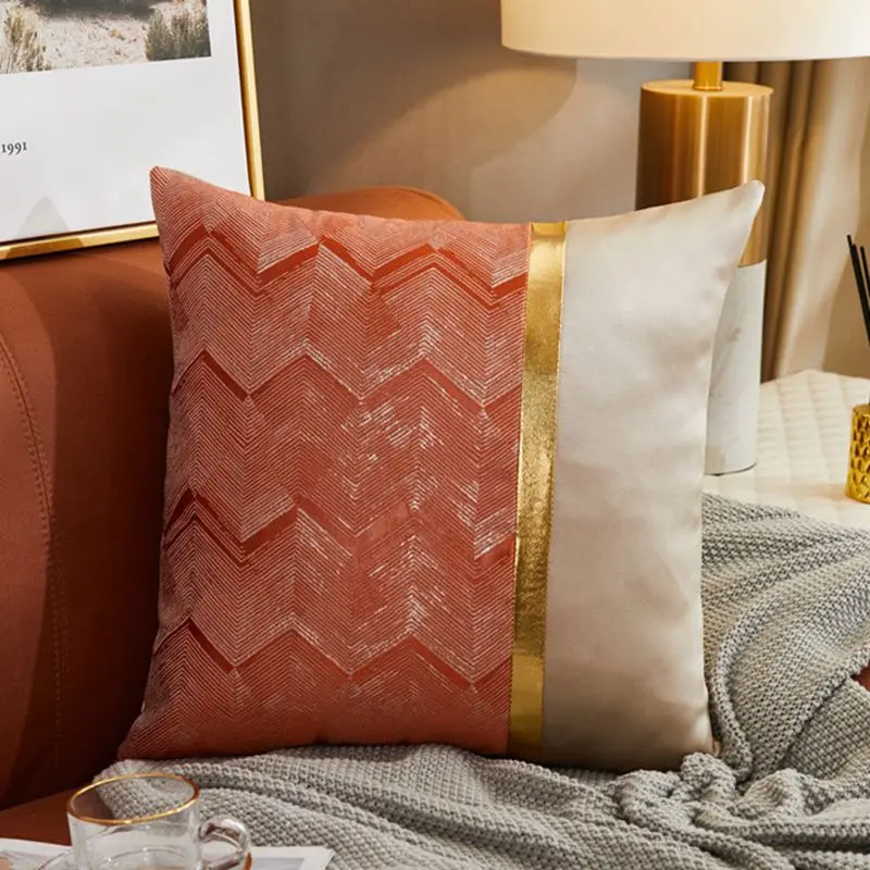 Housse de Coussin Moderne Satin LUXORA