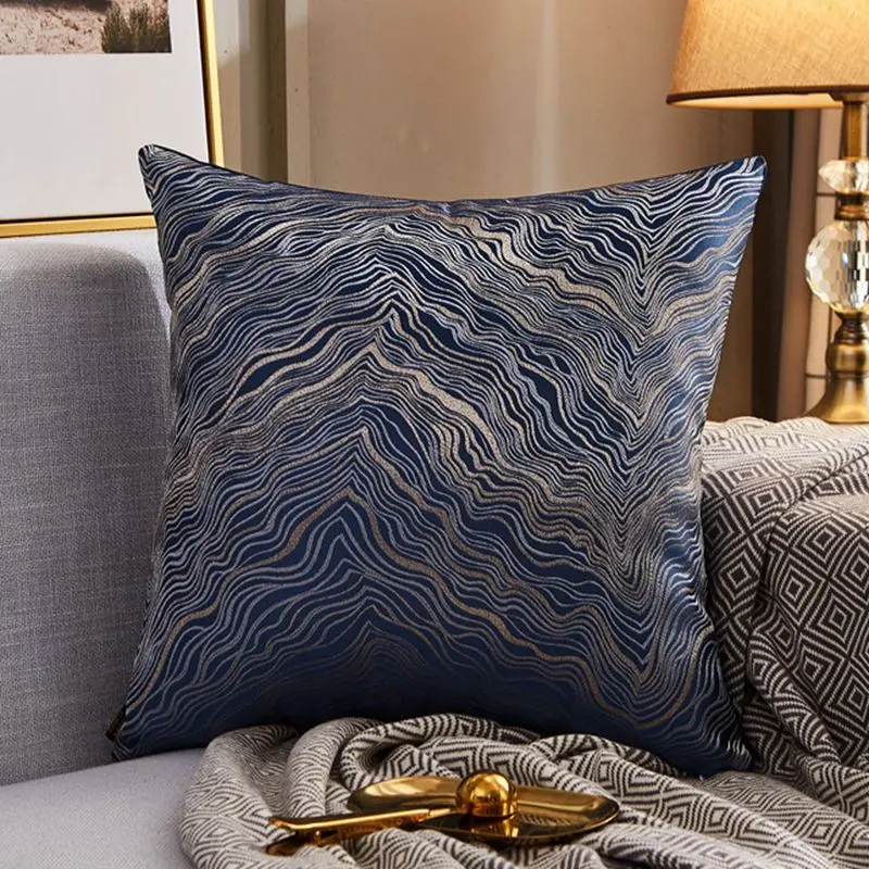 Housse de Coussin Moderne Satin LUXORA