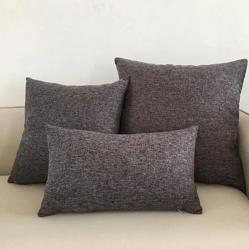 Housse de Coussin 45x45 Gris Anthracite