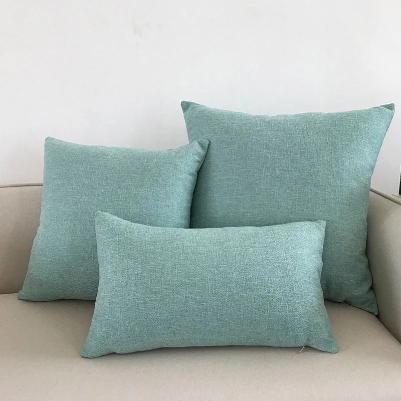 Housse de Coussin 45x45 Bleu Azur