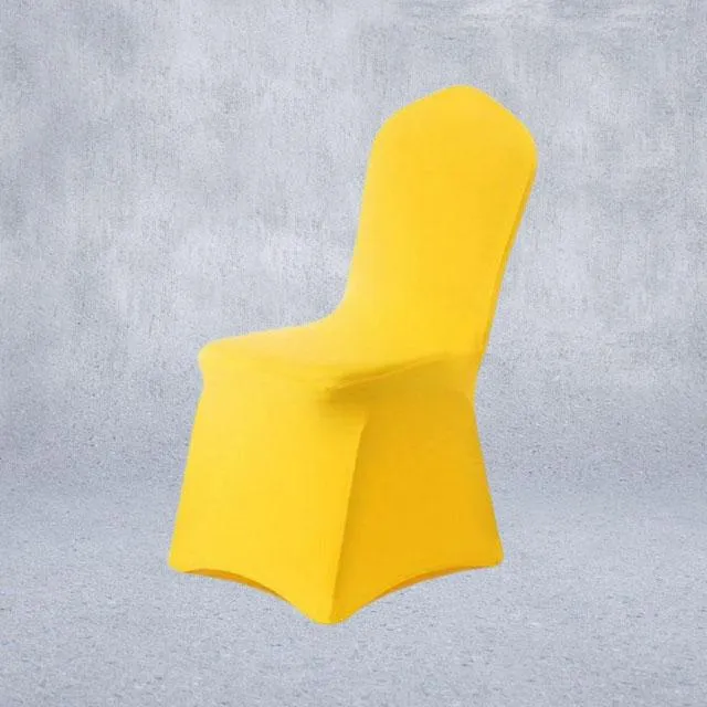 Housse de Chaise de Mariage Jaune