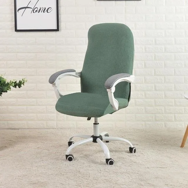 Housse de Chaise de Bureau Jacquard Vert Laurier
