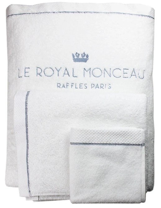 LOT DE 2 SERVIETTES ET 2 CARRÉS ROYAL MONCEAU