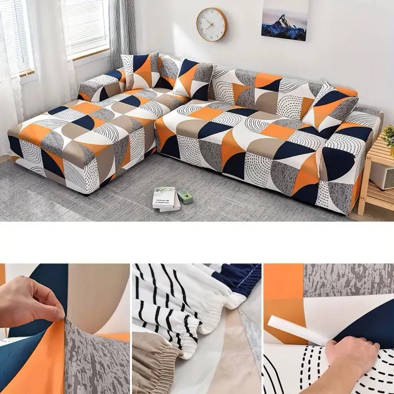 Housse de Canapé d'Angle Extensible Daphné