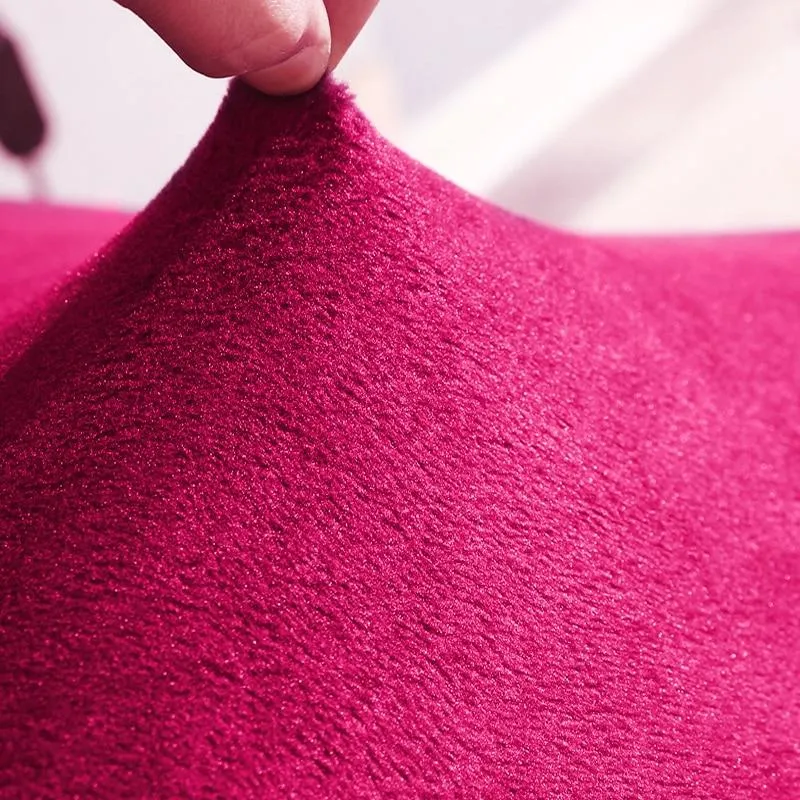Housse Pour Fauteuil Club Velours Rose