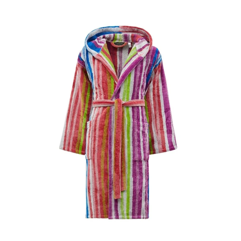 Accappatoio con Cappuccio shangai Moderno in Spugna 380 gr/mq