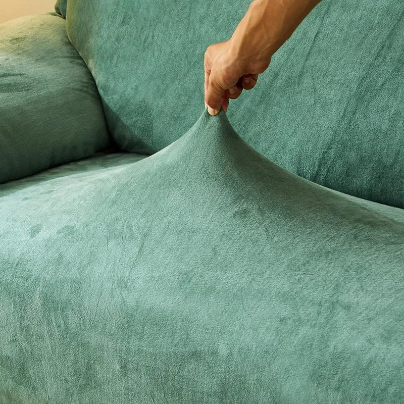 Housse Pour Fauteuil Club Velours Turquoise