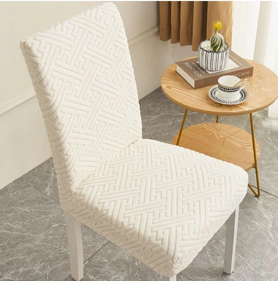 Housse de Chaise Jacquard Beige