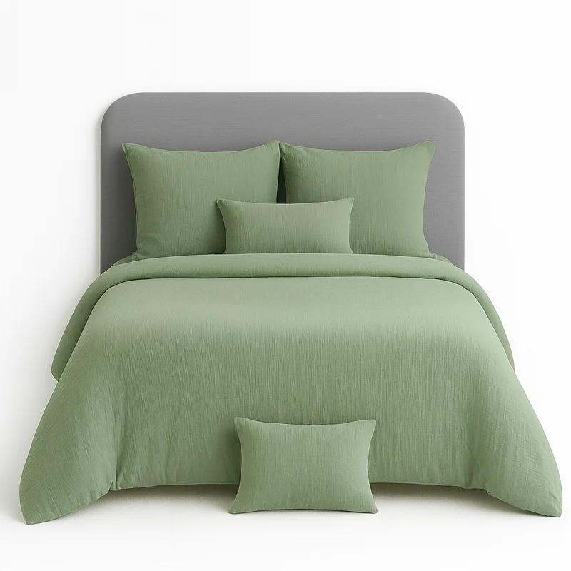Parure de lit UNI Gaze de Coton