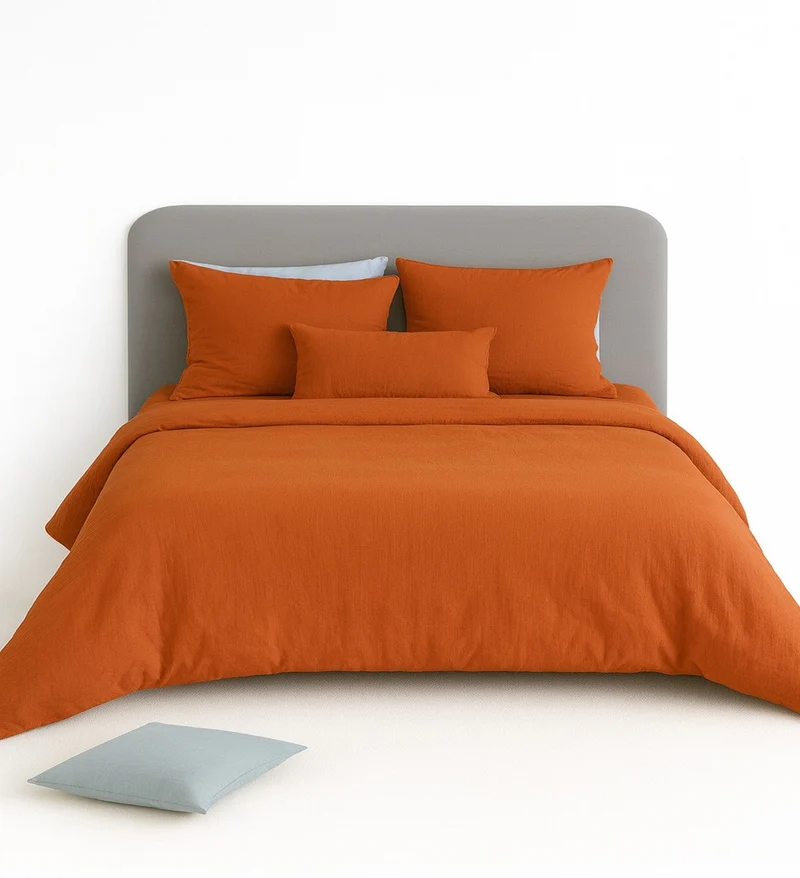 Parure de lit UNI Gaze de Coton